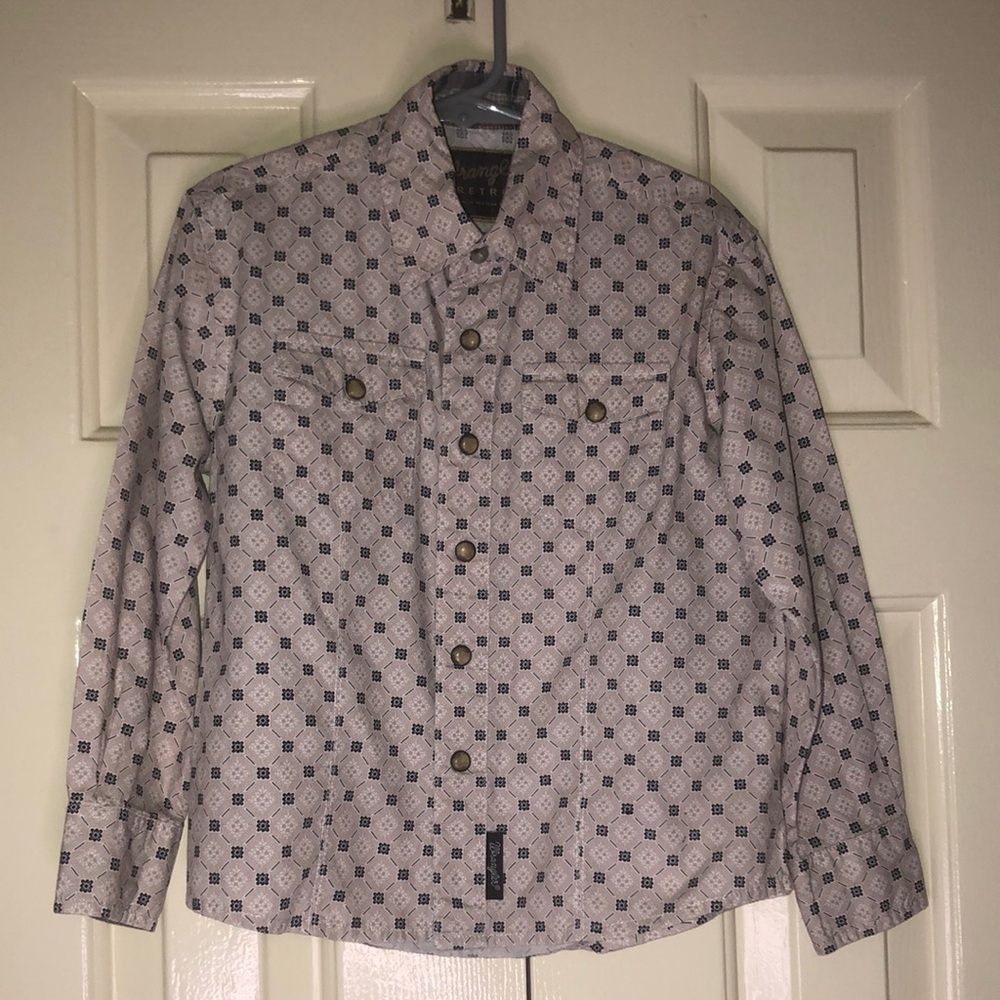 Wrangler Patterned Button-Up Shirt